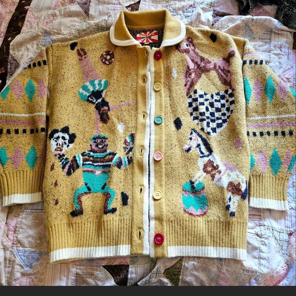 Unlogical Poem Colorful Circus Le Cirque Sweater